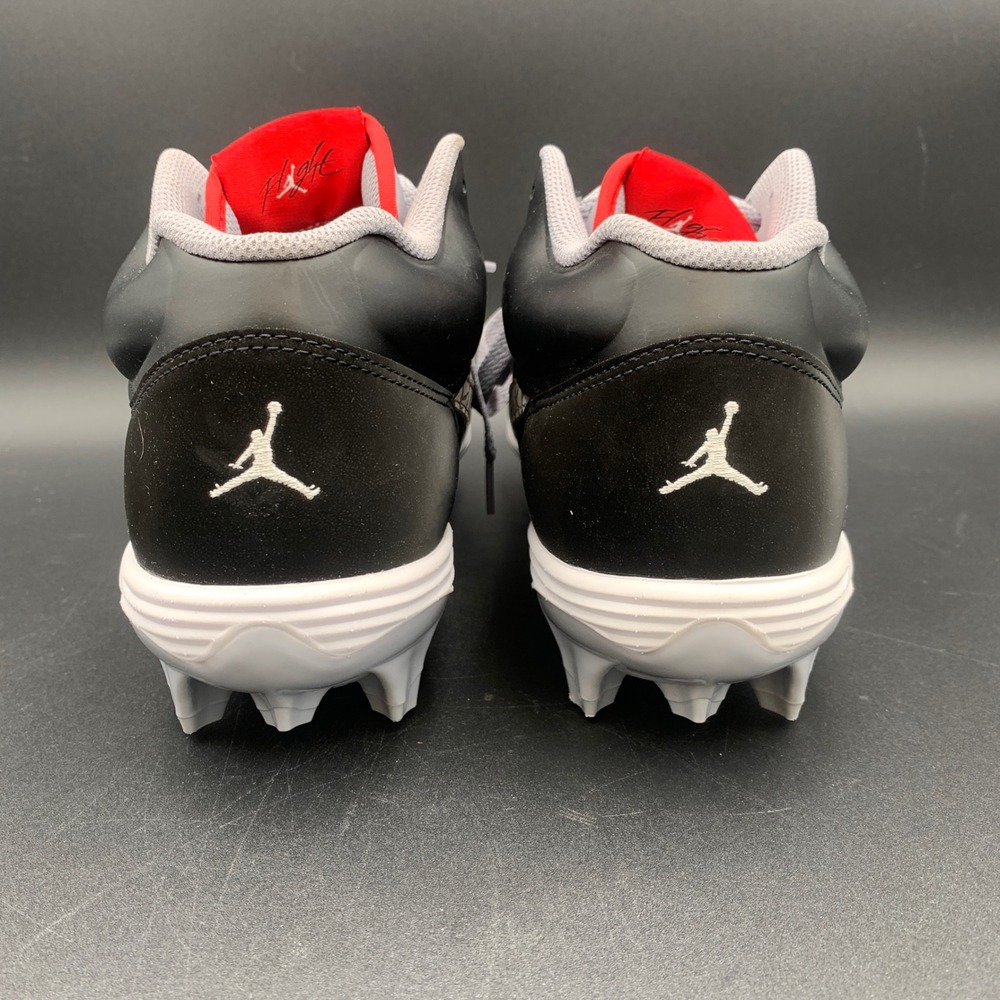 Nike Air Jordan Stadium 90 Baseball Cleats Black Grey Elephant HQ0210-060 10.5 - Picture 8 of 10